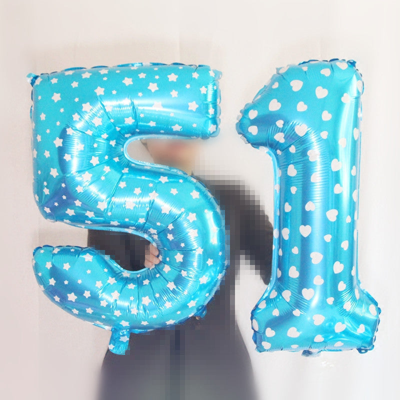 Foil Palloncini Numeri 0 Blu 32", Gonfiabili Elio o Aria, Gigant Numero 0-9, 10-29, 30-100, Granda Palloncino per Anniversario, Decorazione Feste di Compleanno