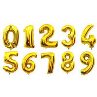 Foil Palloncini Numeri 0 Blu 32", Gonfiabili Elio o Aria, Gigant Numero 0-9, 10-29, 30-100, Granda Palloncino per Anniversario, Decorazione Feste di Compleanno