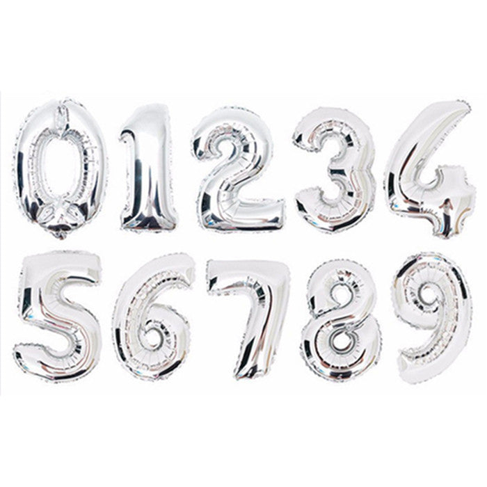 Foil Palloncini Numeri 0 Blu 32", Gonfiabili Elio o Aria, Gigant Numero 0-9, 10-29, 30-100, Granda Palloncino per Anniversario, Decorazione Feste di Compleanno