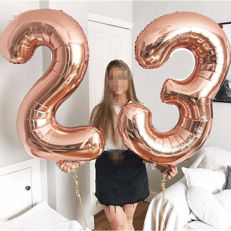 Foil Palloncini Numeri 0 Blu 32", Gonfiabili Elio o Aria, Gigant Numero 0-9, 10-29, 30-100, Granda Palloncino per Anniversario, Decorazione Feste di Compleanno