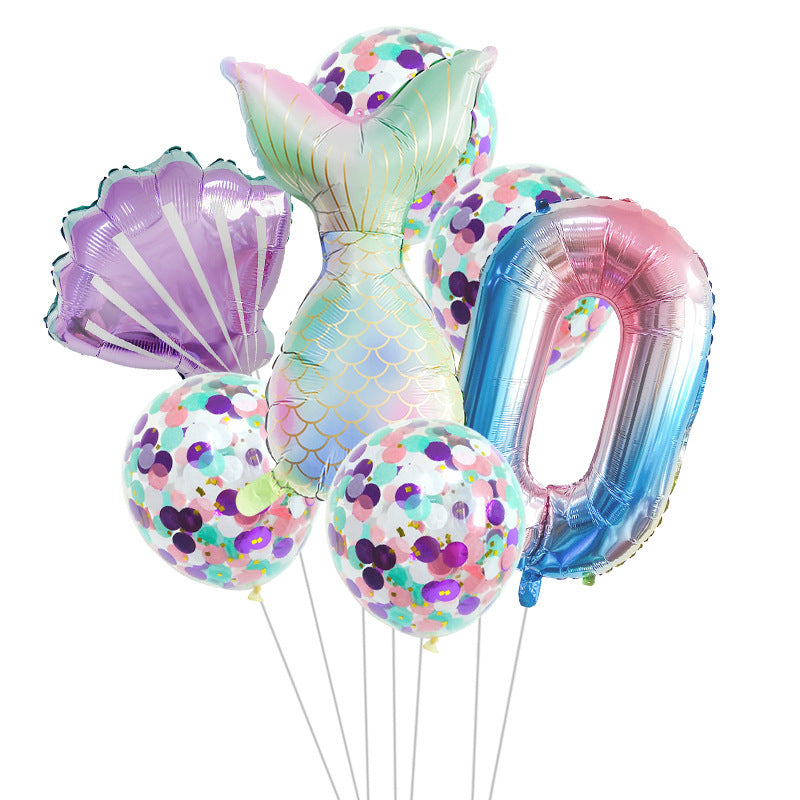 🎉 Set Palloncini Sirena per Feste di Compleanno – Decorazioni Magiche per Party a Tema