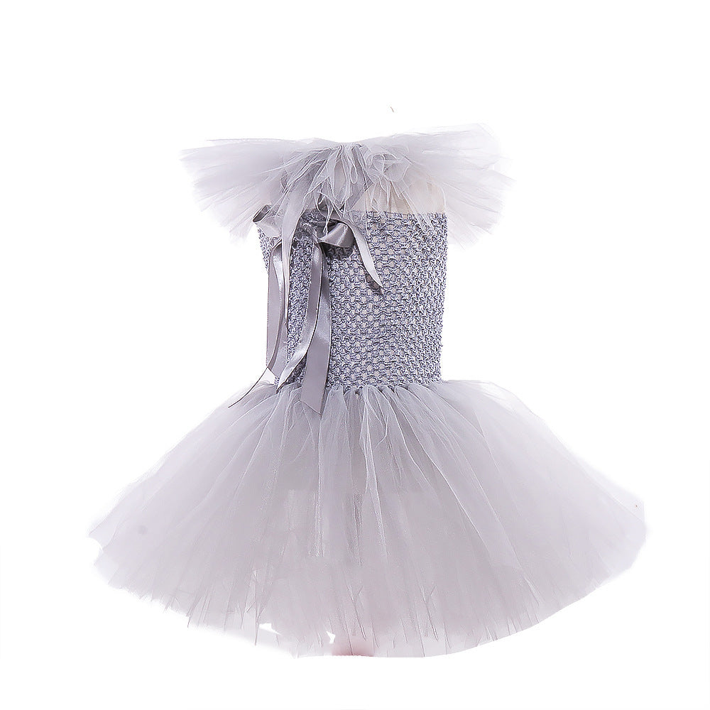IT Clown Costume Halloween Set abito da principessa clown in rete Costume di Halloween per bambini - Mesh Princess Dress Set Children's Halloween Costume