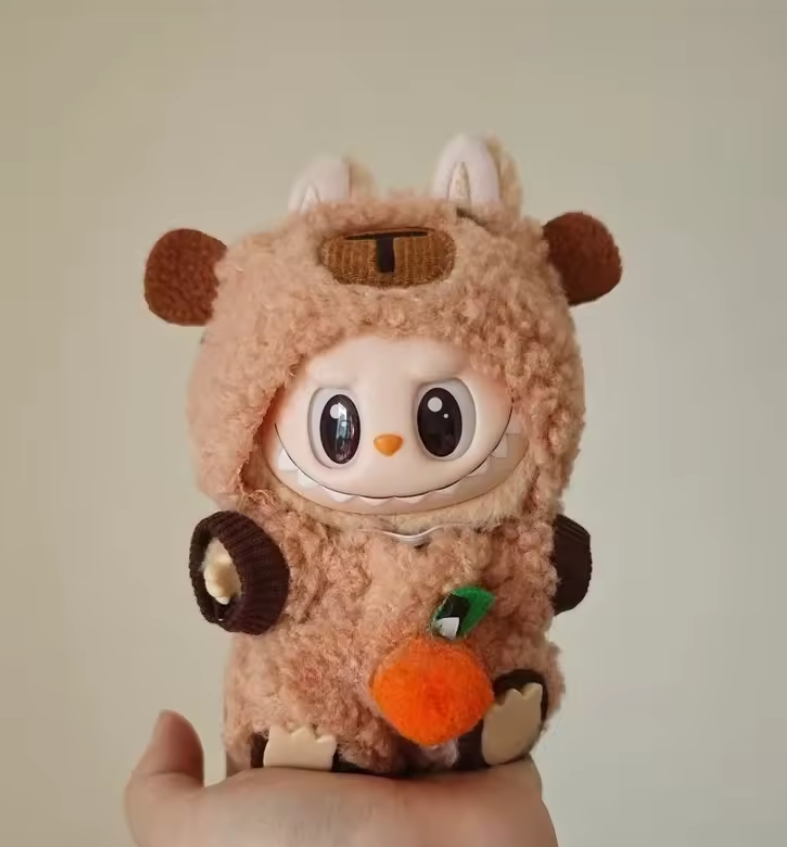 Capibara Costume Orange POP MART The Monsters - Exciting Macaron LABUBU Big Into Energy and Have a Seat Blind Box