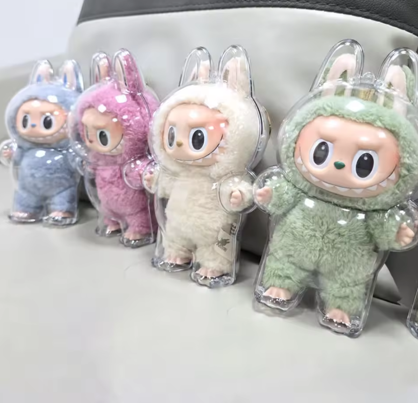 POP MART The Monsters - Have a Seat Macaron Big Into Energy LABUBU Custodia Trasparente