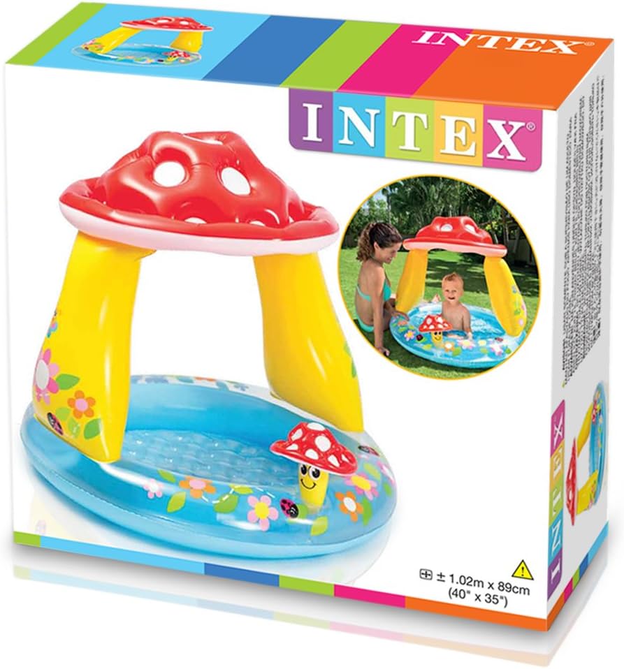 Intex 57114 - Piscina Baby Fungo, 102 x 89 cm, Multicolore