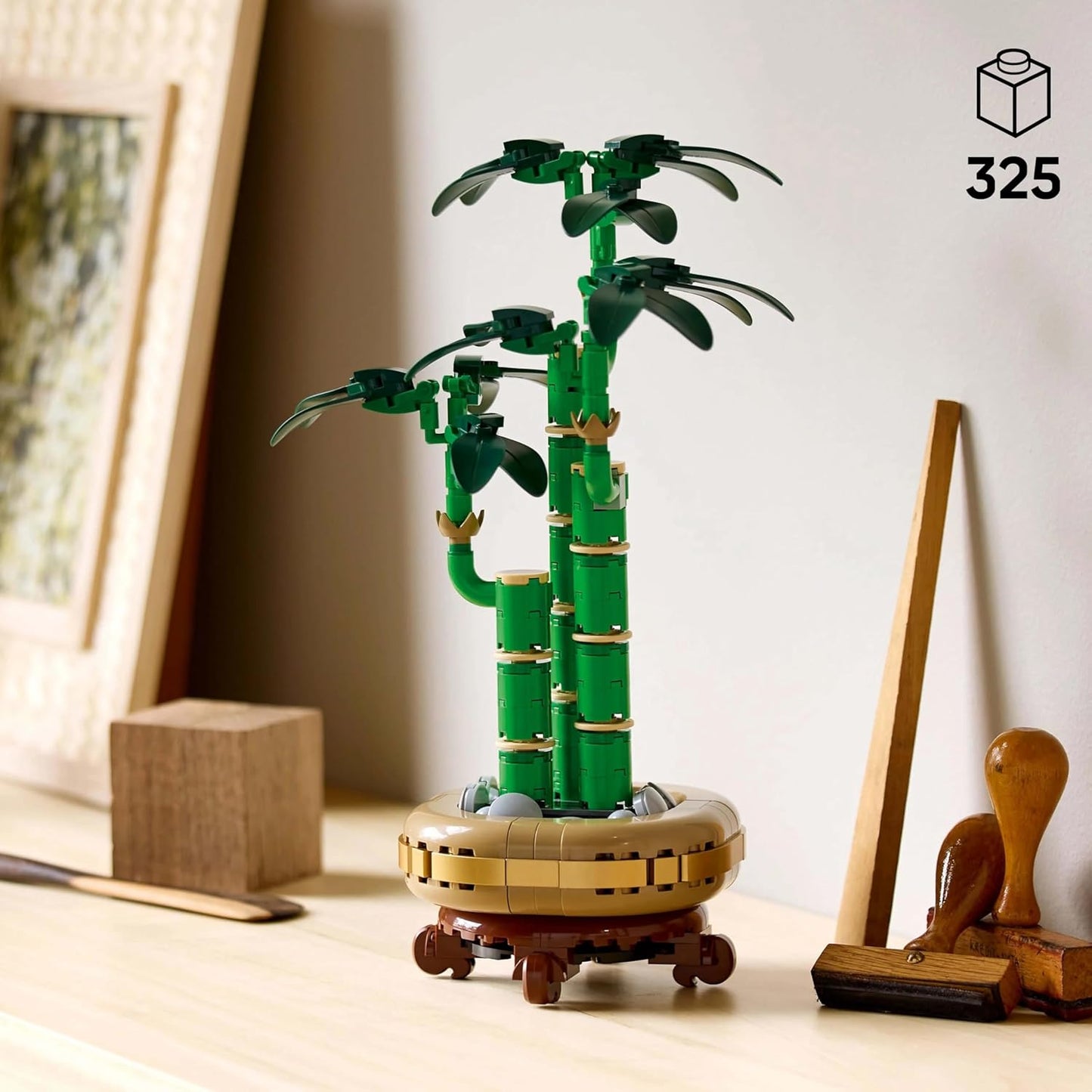 LEGO Botanicals Bambù del Buon Auspicio - Idee Regalo Donna o per la Festa della Mamma - Pianta Artificiale da Arredamento Interno con Vaso Finto, Decorazione di Casa dalla Botanical Collection 10344