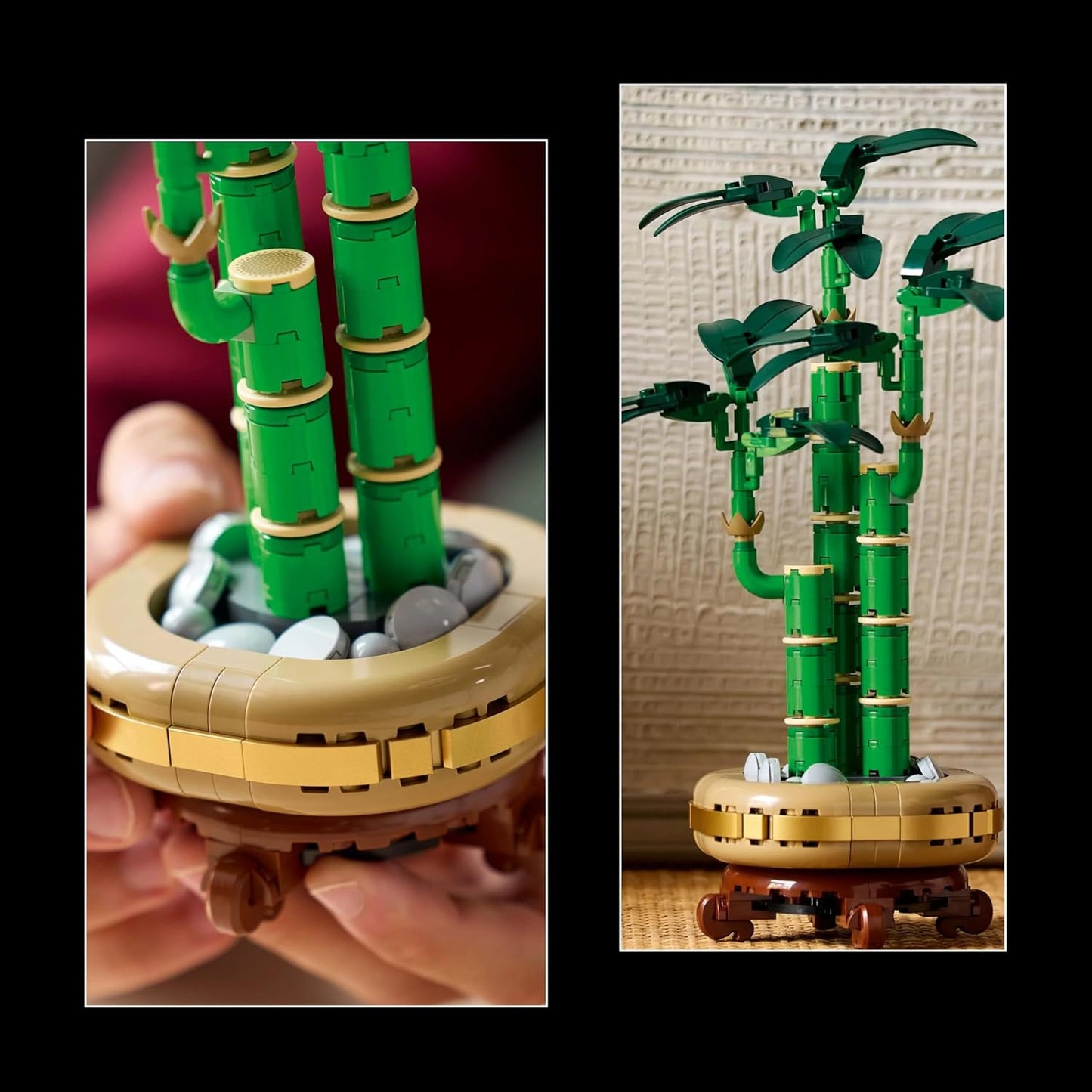 LEGO Botanicals Bambù del Buon Auspicio - Idee Regalo Donna o per la Festa della Mamma - Pianta Artificiale da Arredamento Interno con Vaso Finto, Decorazione di Casa dalla Botanical Collection 10344