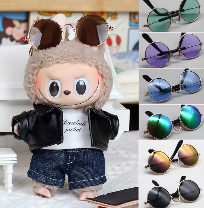 Occhiali POP per POP MART The Monster Big into Energy Series - Exciting Macaron - Have A Seat-Vinyl Plush Pendant LABUBU Blind Box