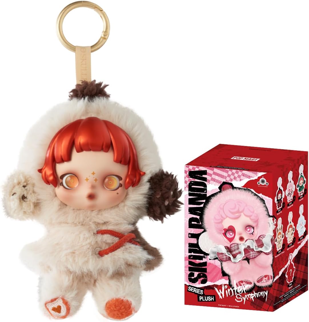 POP MART SKULLPANDA Winter Symphony Series Plush Personaggio d'Azione Giocattolo da Collezione Figura Regalo di Festa 1PC