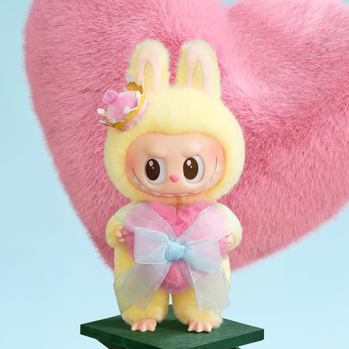 POP MART The Monster - Set di peluche in vinile dalla serie Let's Checkmate, scheda da appendere, 6,3 cm, personaggio articolato, giocattolo artistico chic, figura d'azione, 1 scatola