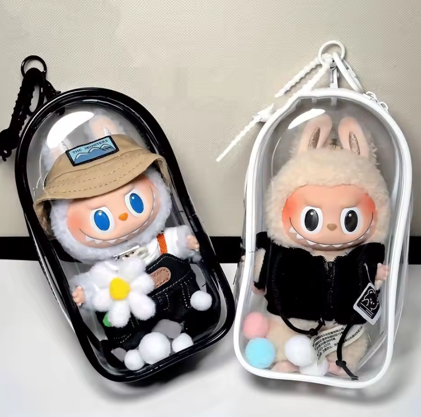 POP MART The Monsters - Have a Seat Macaron Big Into Energy LABUBU Custodia Borsa Trasparente