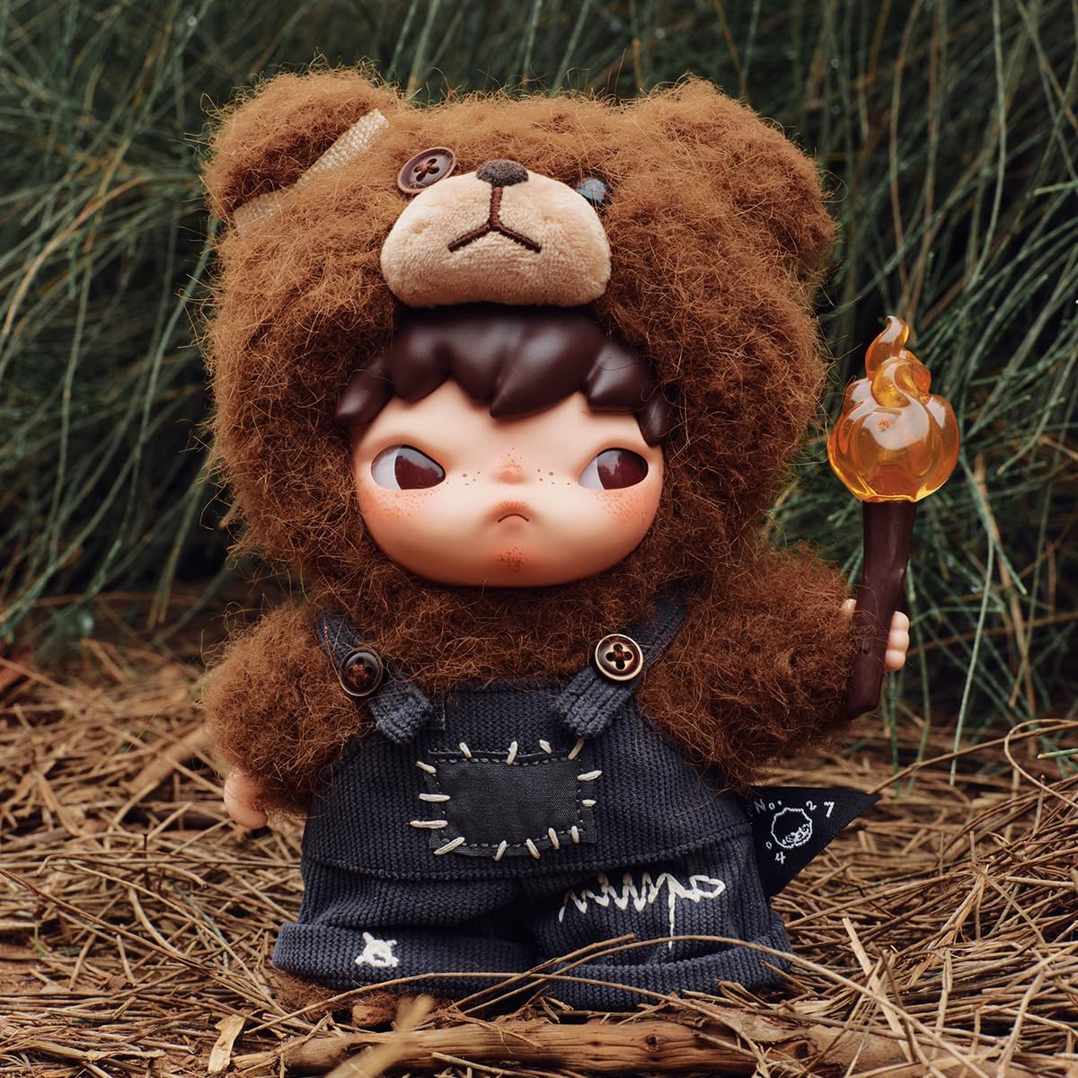 POP MART Hirono Living Wild-Fight for Joy Plush Doll Personaggio d'Azione Giocattolo da Collezione Figura Regalo di Festa 1PC