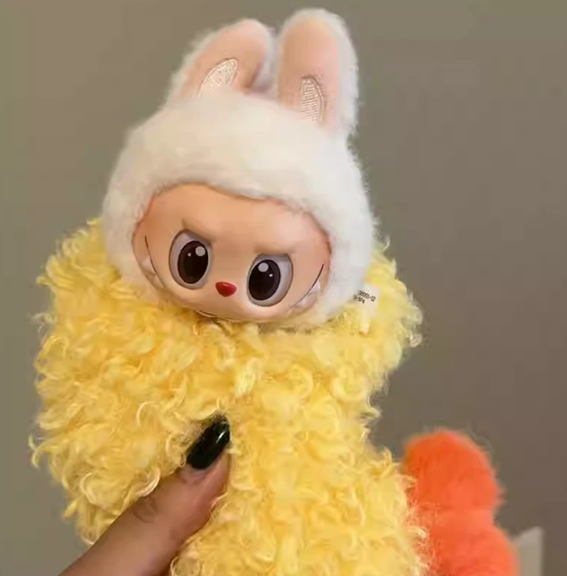 Shrimp WackyMart Costume POP MART The Monsters - Exciting Macaron LABUBU Big Into Energy and Have a Seat Blind Box