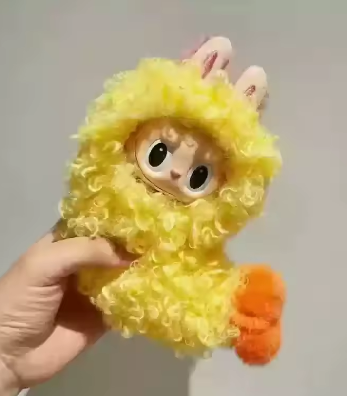 Shrimp WackyMart Costume POP MART The Monsters - Exciting Macaron LABUBU Big Into Energy and Have a Seat Blind Box
