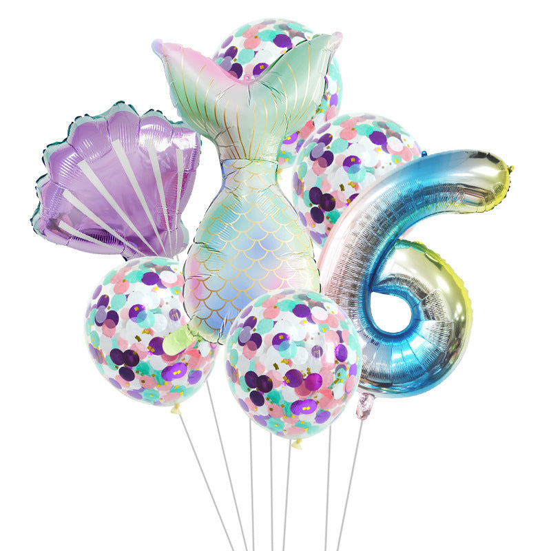 🎉 Set Palloncini Sirena per Feste di Compleanno – Decorazioni Magiche per Party a Tema