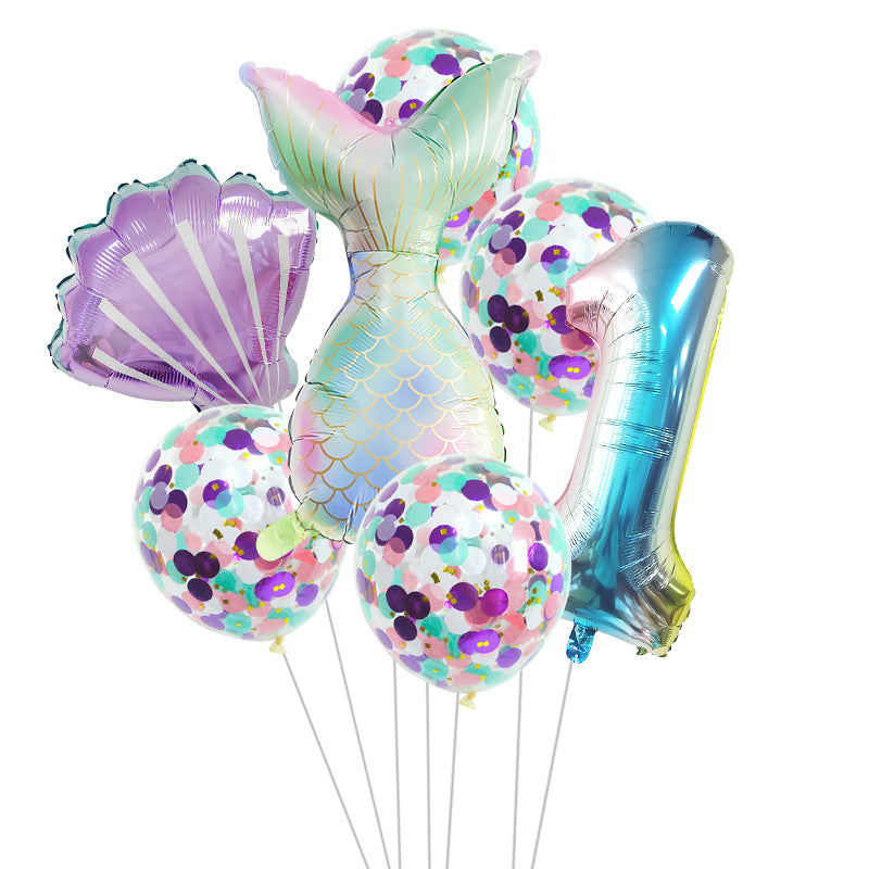 🎉 Set Palloncini Sirena per Feste di Compleanno – Decorazioni Magiche per Party a Tema
