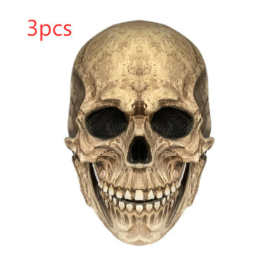 Maschera di Halloween con teschio dalla bocca mobile, casco con teschio dalla bocca mobile e maschera integrale con teschio - Halloween Movable Mouth Skull Mask Helmet Mouth Movable Skull Full Head Skull Mask