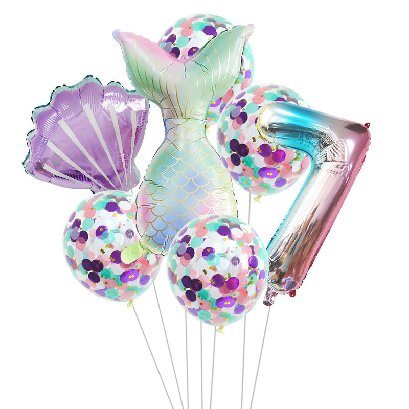 🎉 Set Palloncini Sirena per Feste di Compleanno – Decorazioni Magiche per Party a Tema