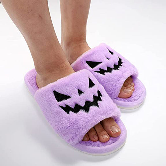 Pantofole da casa calde e carine da donna, perfette per Halloween e per l'inverno - Halloween Shoes Winter Cute Warm Home Slippers Women