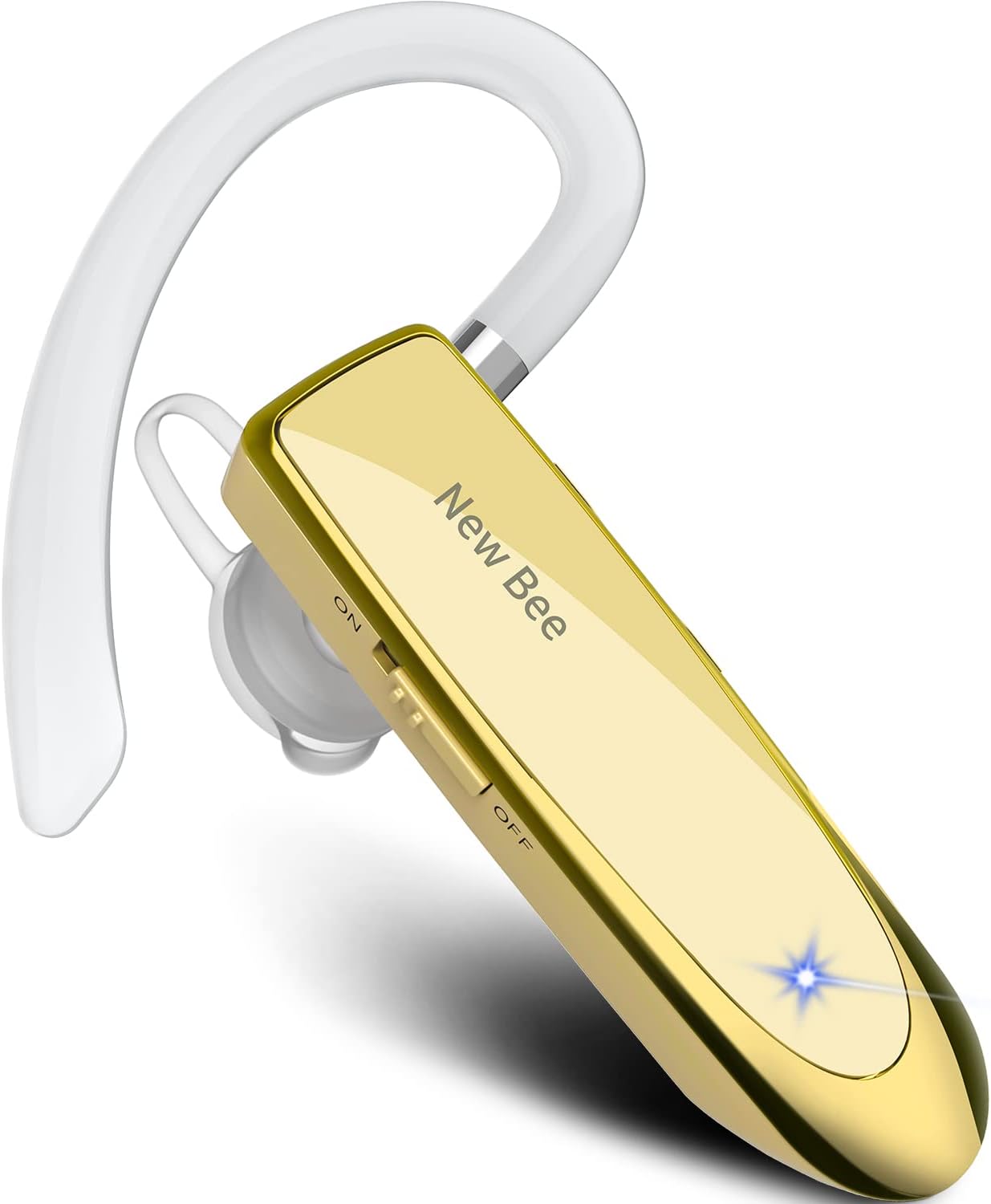 Auricolare Bluetooth Singolo 5.0 Auricolare Mani Libere New Bee Cuffia Bluetooth Mono per Huawei Samsung iPhone Cellulari Android Laptop e Altro