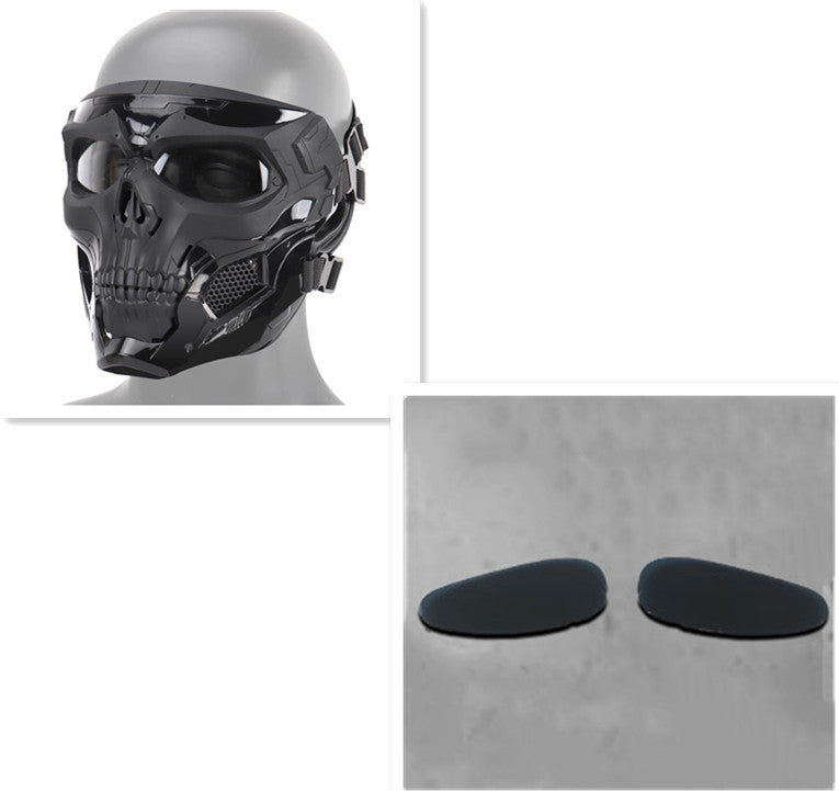 Maschera Halloween Teschio, maschera da teschio che incute paura e suscita l'orrore, perfetta per travestirsi in occasione di feste a tema o per aggiungere un tocco di terrore in più durante la notte di Halloween - Skull horror helmet mask