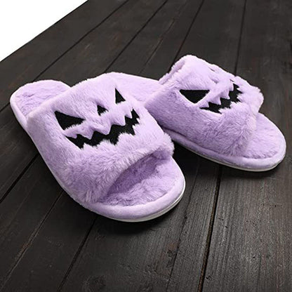 Pantofole da casa calde e carine da donna, perfette per Halloween e per l'inverno - Halloween Shoes Winter Cute Warm Home Slippers Women