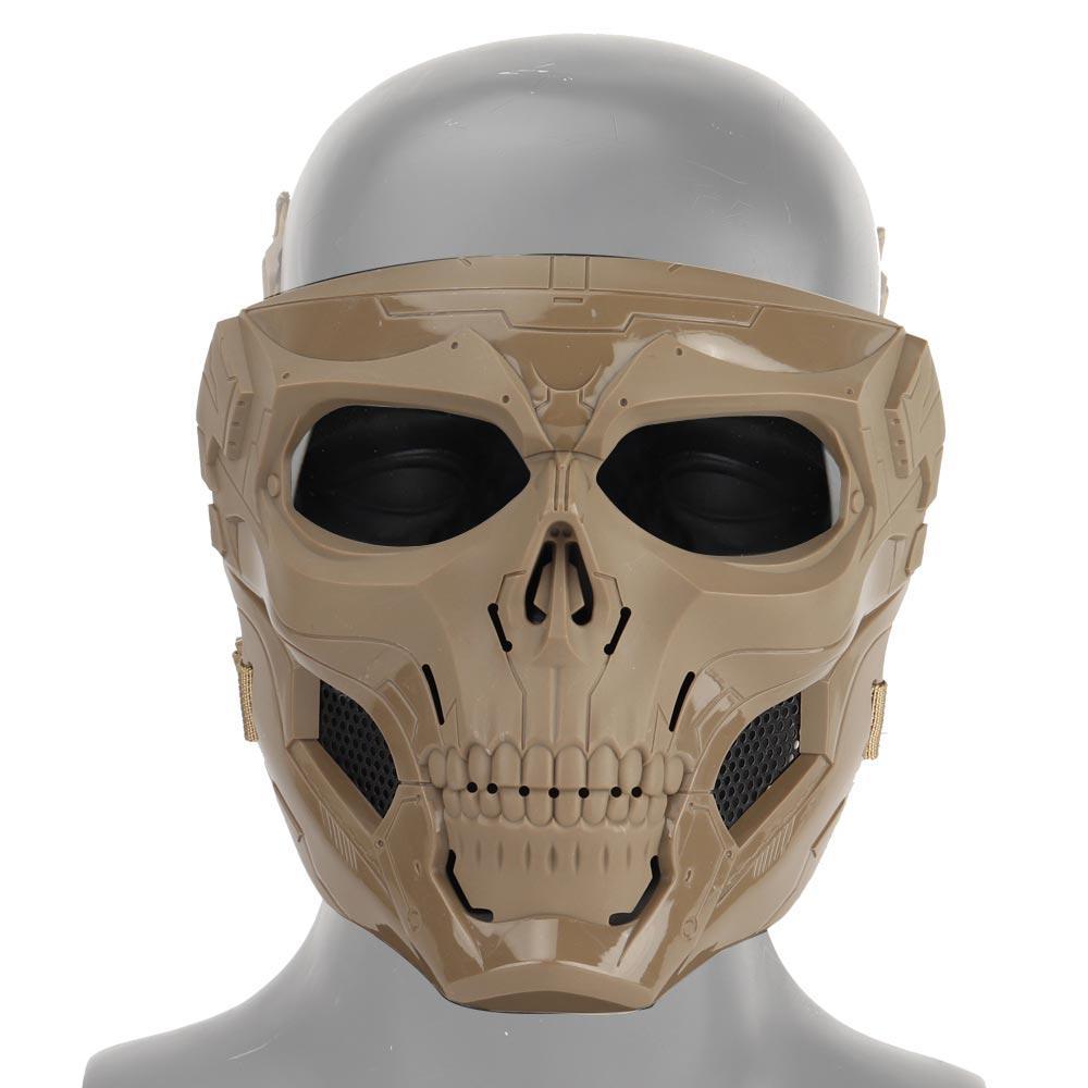 Maschera Halloween Teschio, maschera da teschio che incute paura e suscita l'orrore, perfetta per travestirsi in occasione di feste a tema o per aggiungere un tocco di terrore in più durante la notte di Halloween - Skull horror helmet mask