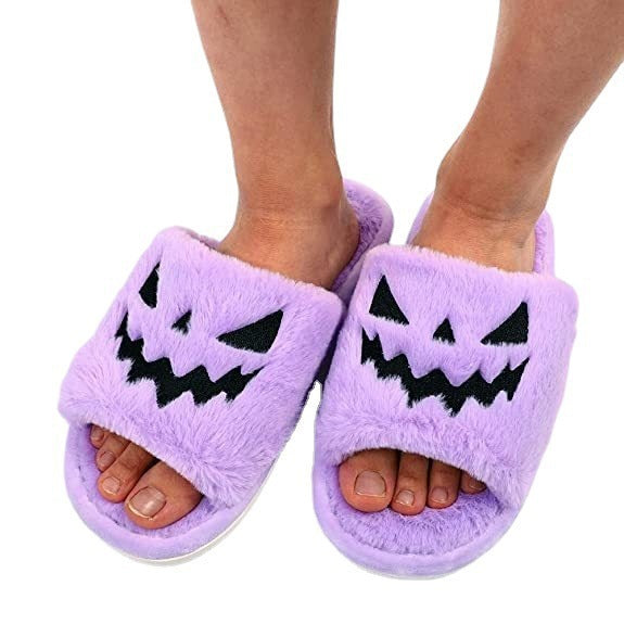 Pantofole da casa calde e carine da donna, perfette per Halloween e per l'inverno - Halloween Shoes Winter Cute Warm Home Slippers Women