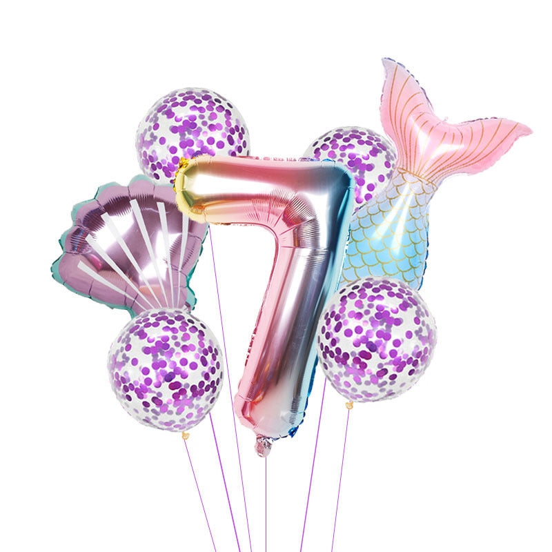 🎉 Set Palloncini Sirena per Feste di Compleanno – Decorazioni Magiche per Party a Tema