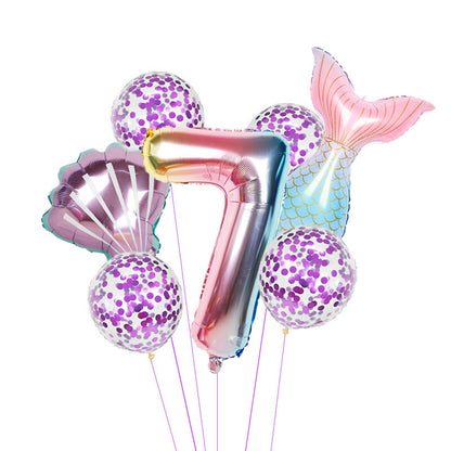 🎉 Set Palloncini Sirena per Feste di Compleanno – Decorazioni Magiche per Party a Tema