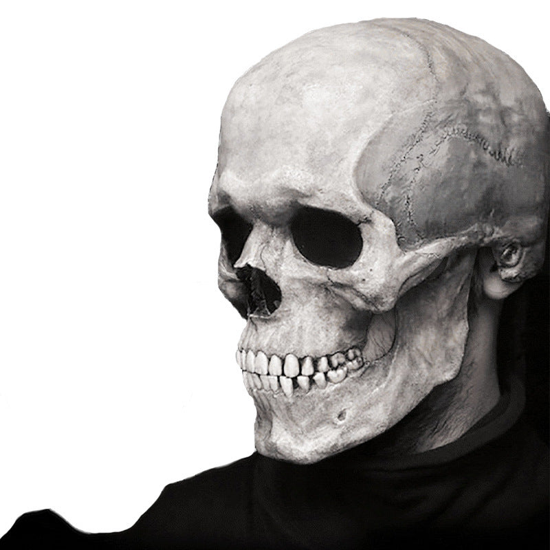 Maschera di Halloween con teschio dalla bocca mobile, casco con teschio dalla bocca mobile e maschera integrale con teschio - Halloween Movable Mouth Skull Mask Helmet Mouth Movable Skull Full Head Skull Mask