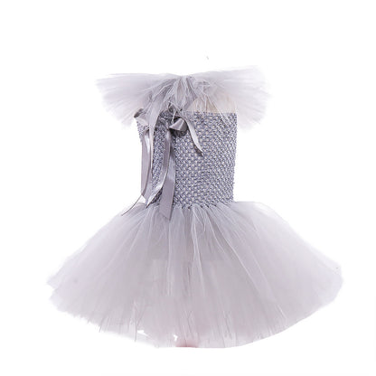IT Clown Costume Halloween Set abito da principessa clown in rete Costume di Halloween per bambini - Mesh Princess Dress Set Children's Halloween Costume