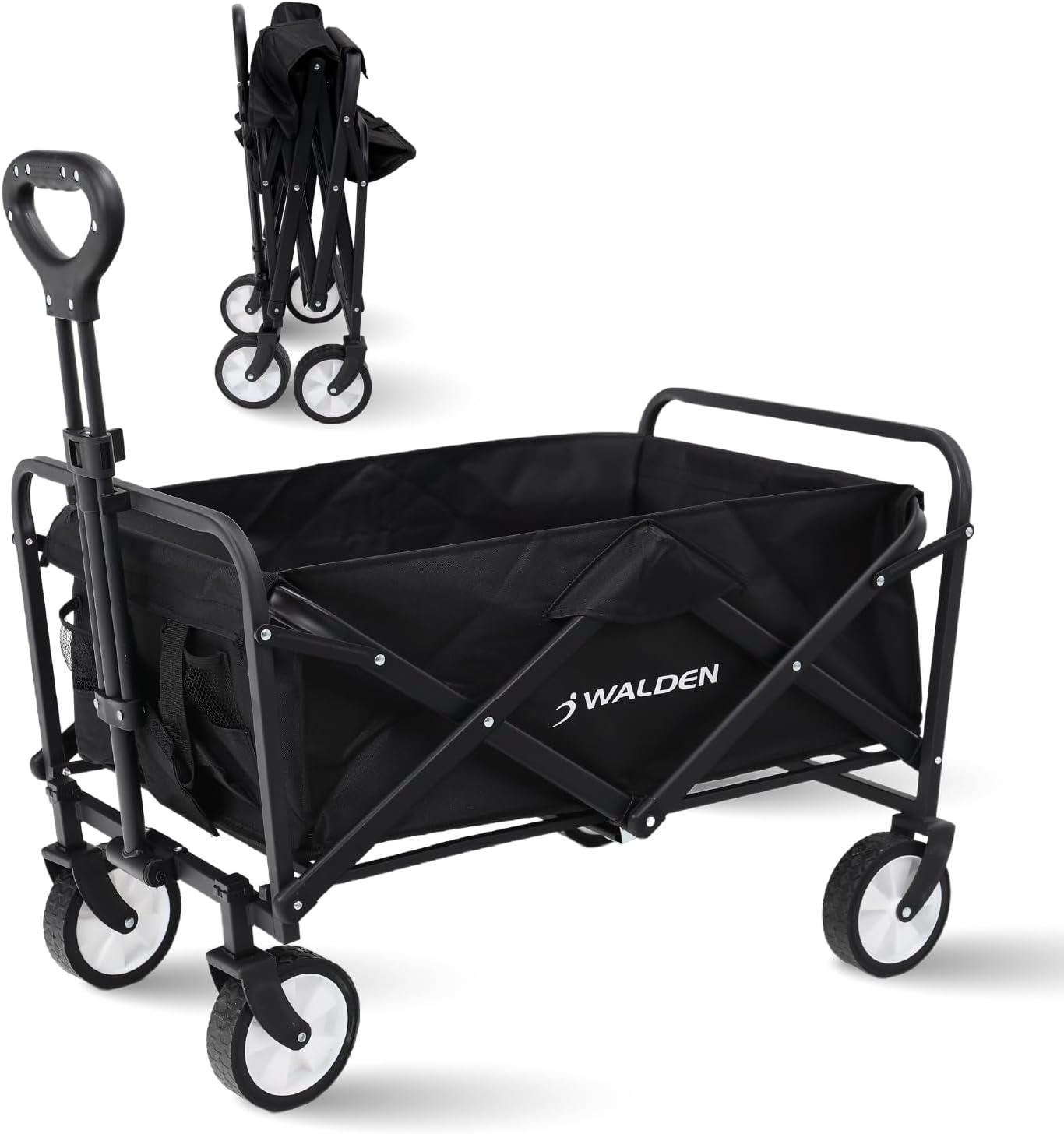 Carrello pieghevole pieghevole da spiaggia con grande capacità