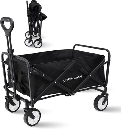 Carrello pieghevole pieghevole da spiaggia con grande capacità