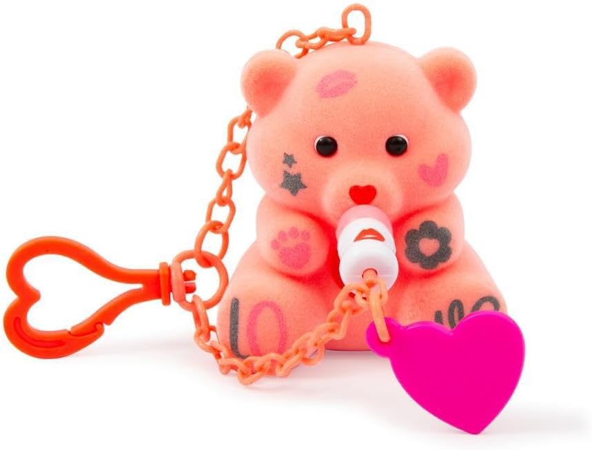 Coccolotti Love&Tell 4ever - Orsetto Corallo, Con Funzione Registrazione e Portachiavi Charm, Animali Interattivi Giocattolo,Per Bambini 4 Anni +, Giochi Preziosi