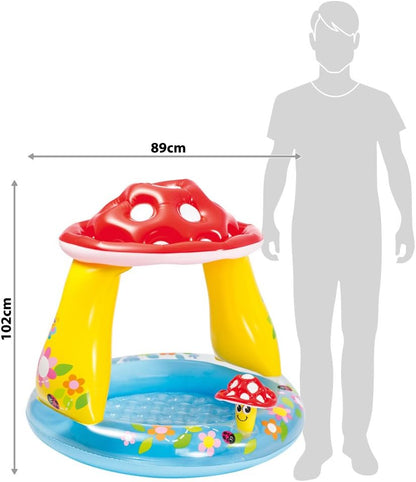 Intex 57114 - Piscina Baby Fungo, 102 x 89 cm, Multicolore