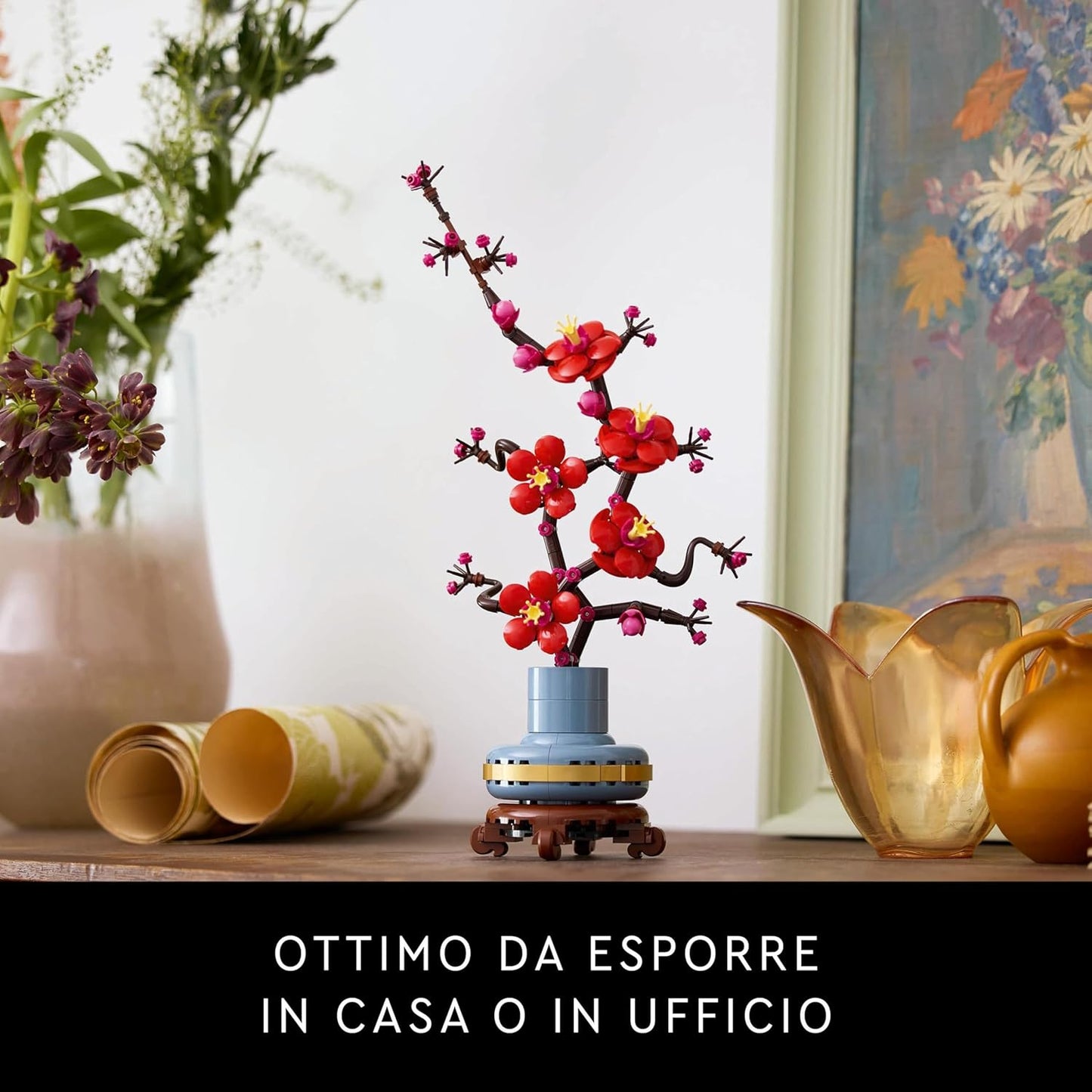 LEGO Botanicals Albicocco Giapponese - Idee Regalo Donna o per la Festa della Mamma - Fiore Finto Artificiale da Costruire per Adulti, Decorazione Floreale per Casa dalla Collezione Botanica - 10369