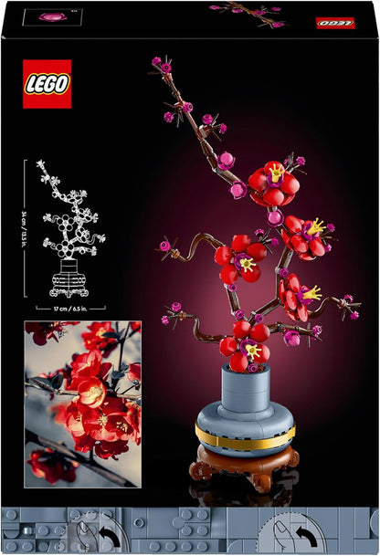 LEGO Botanicals Albicocco Giapponese - Idee Regalo Donna o per la Festa della Mamma - Fiore Finto Artificiale da Costruire per Adulti, Decorazione Floreale per Casa dalla Collezione Botanica - 10369