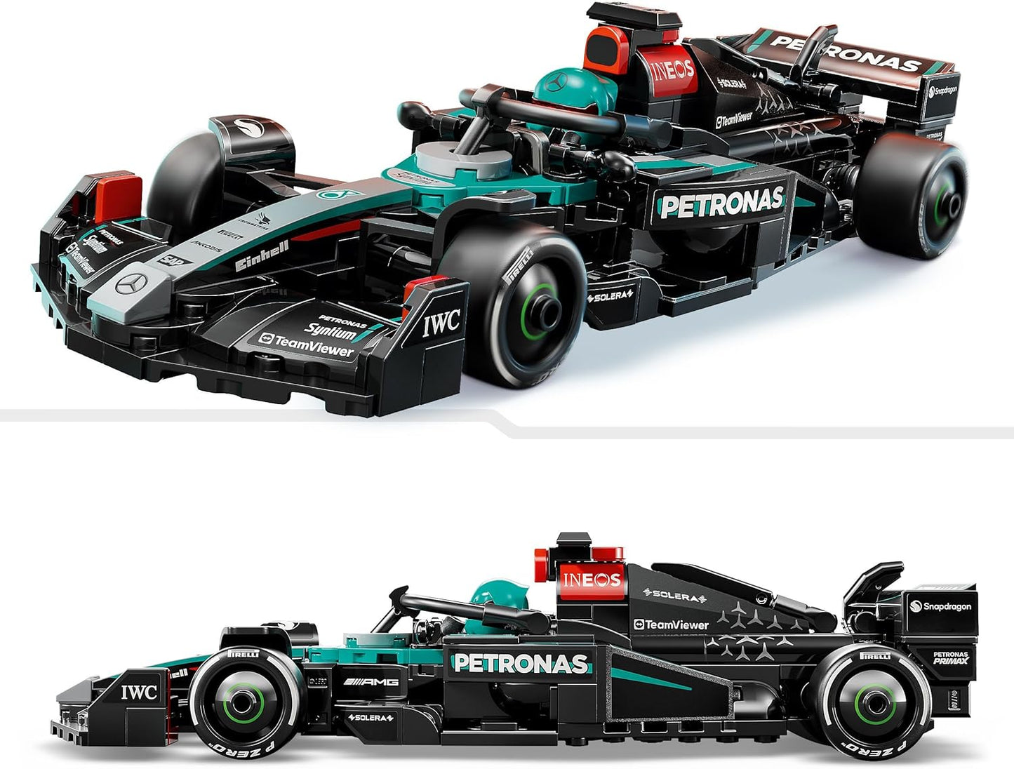 Mercedes-AMG PETRONAS F1 W 15 LEGO Speed Champions Auto da Corsa - Regali Festa del Papà - Macchina Giocattolo con Minifigure - Modello per Bambini da 10 Anni o per Adulti Fan della Formula 1-77244