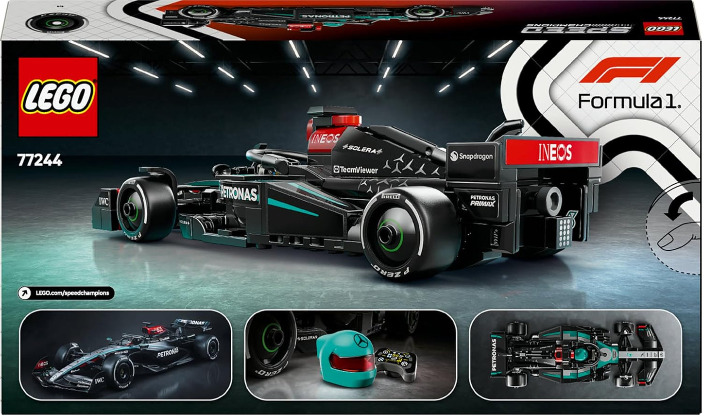 Mercedes-AMG PETRONAS F1 W 15 LEGO Speed Champions Auto da Corsa - Regali Festa del Papà - Macchina Giocattolo con Minifigure - Modello per Bambini da 10 Anni o per Adulti Fan della Formula 1-77244