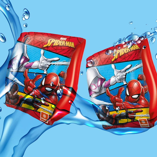 Mondo Toys - SPIDERMAN Arm Bands - Braccioli di Sicurezza per bambini - Materiale PVC - Adatti a bambini da 2 a 6 anni con Peso 6-20 kg - 16927