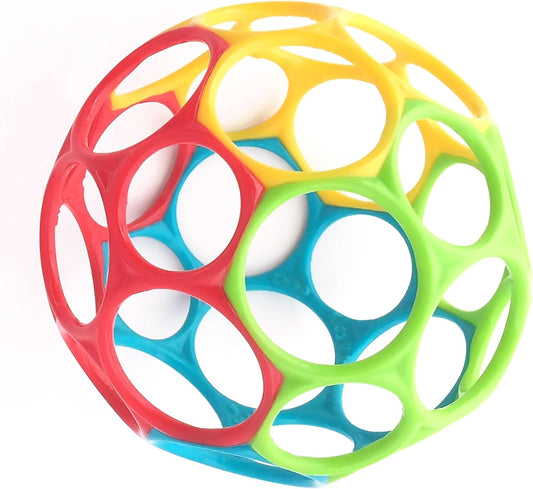 Oball Classic, Palla Morbido e Flessibile Facile da Maneggiare, Giocattolo di Attività Sensoriale per Bambini di tutte le età, Multicolore - Pop-Art Milano
