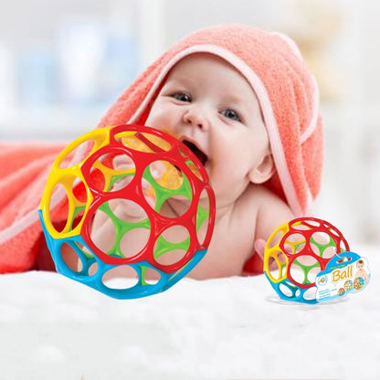 Oball Classic, Palla Morbido e Flessibile Facile da Maneggiare, Giocattolo di Attività Sensoriale per Bambini di tutte le età, Multicolore - Pop-Art Milano