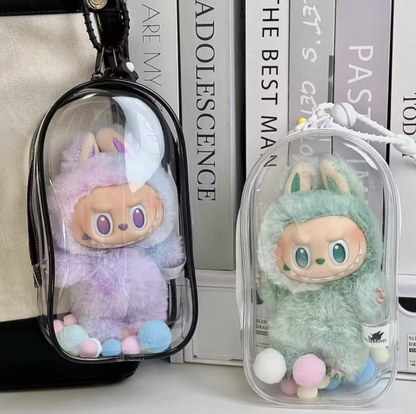 POP MART The Monsters - Have a Seat Macaron Big Into Energy LABUBU Custodia Borsa Trasparente