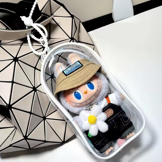 POP MART The Monsters - Have a Seat Macaron Big Into Energy LABUBU Custodia Borsa Trasparente