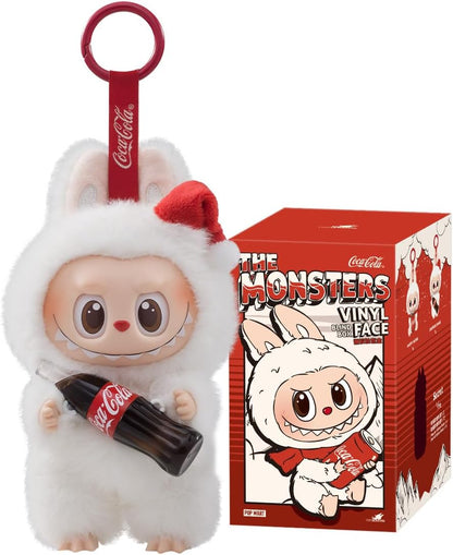 POP MART The Monsters COCA-COLA Series-Vinyl Face Plush Pendant Personaggio d'Azione Giocattolo da Collezione Figura Regalo di Festa 1PC