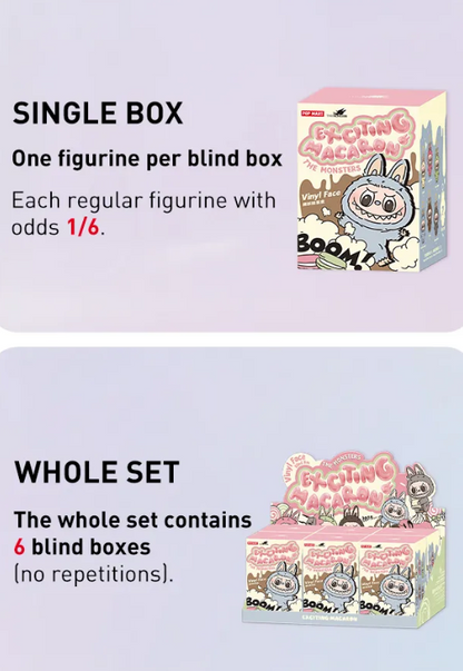 POP MART The Monsters - Exciting Macaron LABUBU Blind Box