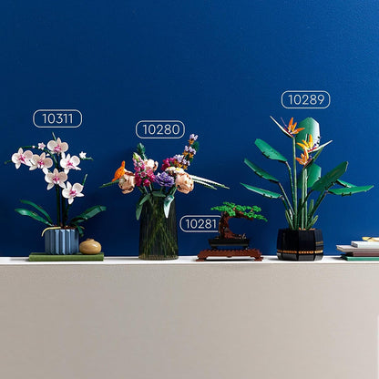 LEGO Botanicals Orchidea - Idee Regali Donna o per la Festa della Mamma - Pianta Artificiale da Costruire per Adulti, Fiori Finti e Vaso per Decorazione di Casa dalla Collezione Botanica - 10311