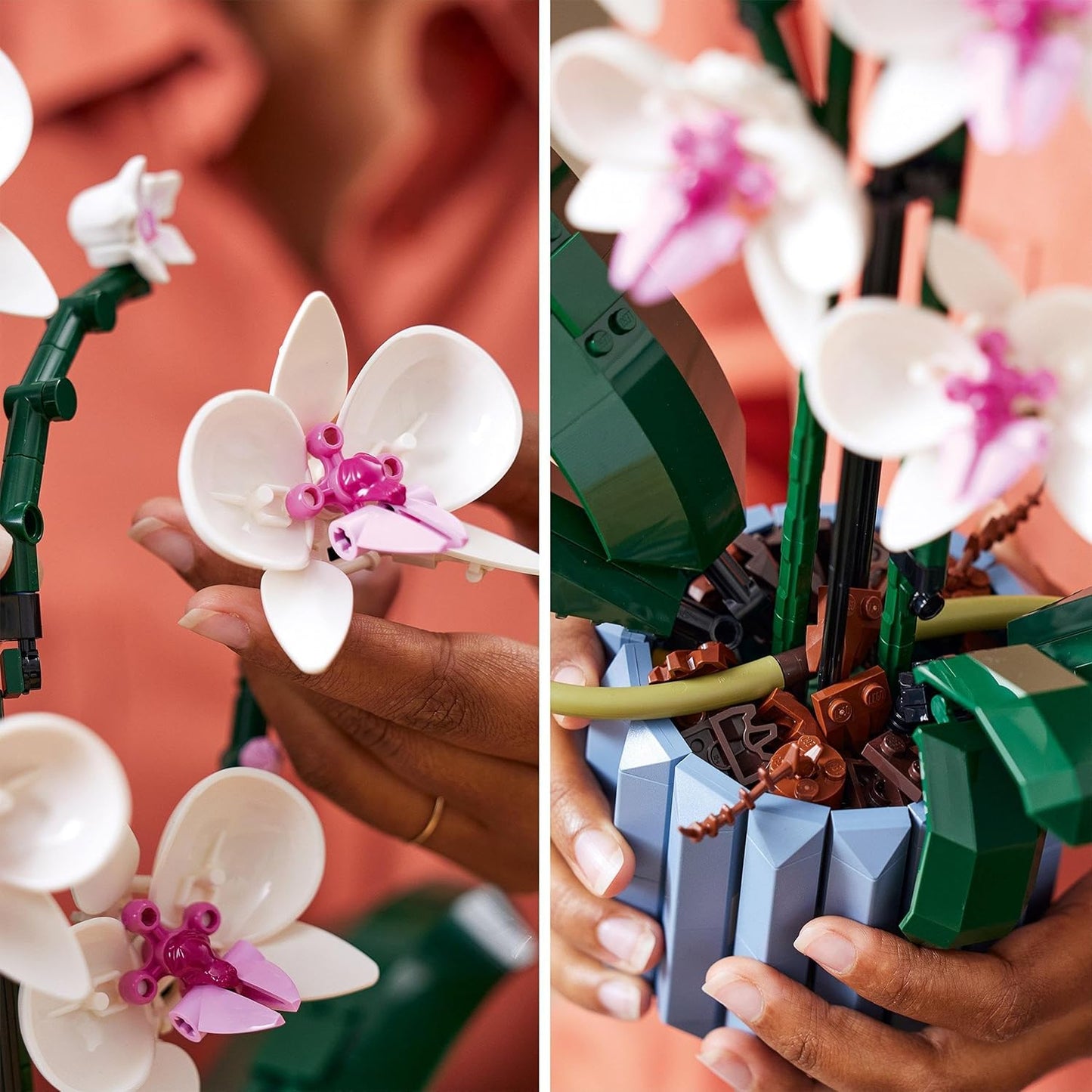 LEGO Botanicals Orchidea - Idee Regali Donna o per la Festa della Mamma - Pianta Artificiale da Costruire per Adulti, Fiori Finti e Vaso per Decorazione di Casa dalla Collezione Botanica - 10311