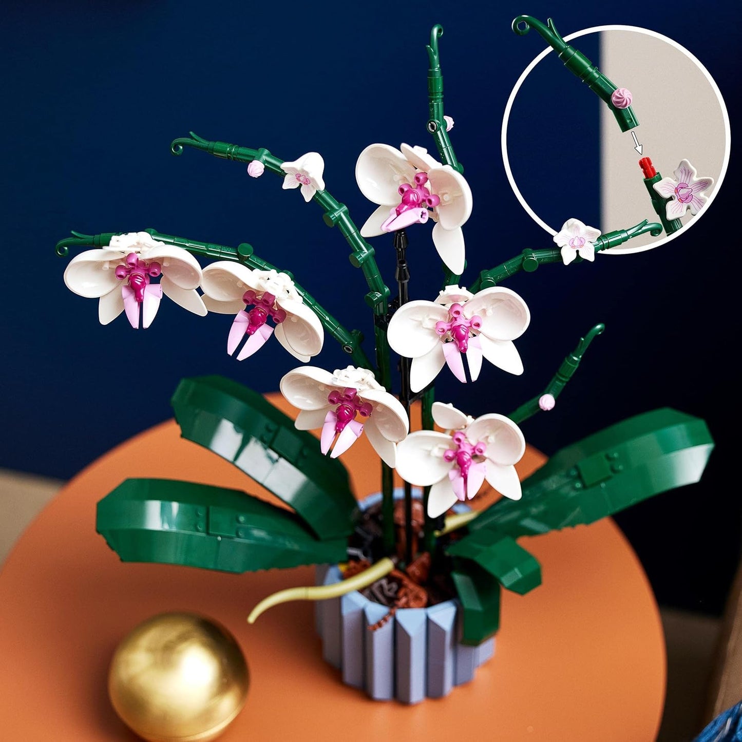 LEGO Botanicals Orchidea - Idee Regali Donna o per la Festa della Mamma - Pianta Artificiale da Costruire per Adulti, Fiori Finti e Vaso per Decorazione di Casa dalla Collezione Botanica - 10311